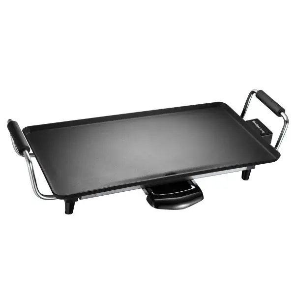 Piastra antiaderente Atena - 43 x 23 cm - 2000 W - nero - Melchioni family