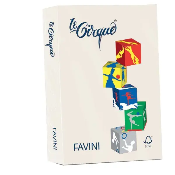 Carta Le Cirque - A4 - 80 gr - avorio pastello 110 - Favini - conf. 500 fogli