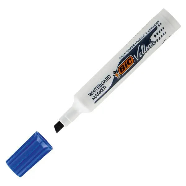 Pennarello Whiteboard Marker Velleda 1791 - punta a scalpello da 3,3mm a 4,6mm - blu - Bic