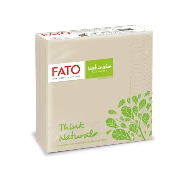 Tovagliolo linea Natural Style - carta - 2 veli - 33 x 33 cm - Fato - conf. 50 pezzi