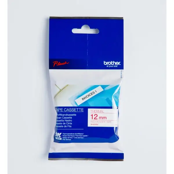 Brother - Nastro - Rosso/Bianco - MK232 - 12mm x 8mt