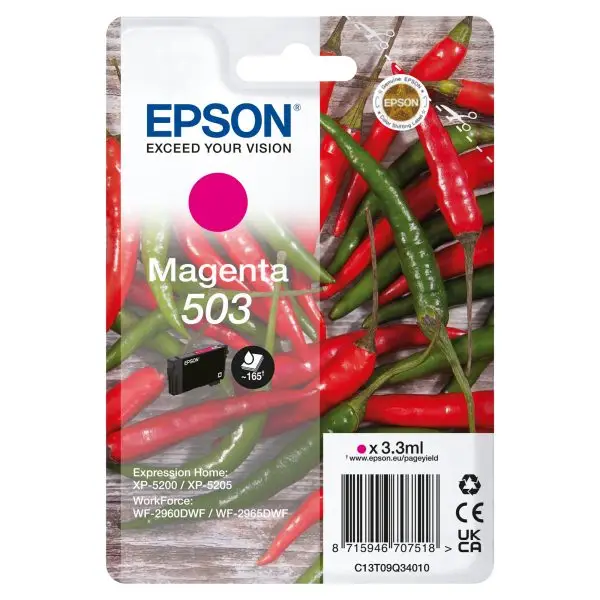 Epson - Cartuccia - Magenta - 503 - C13T09Q34010 - 3,3 ml