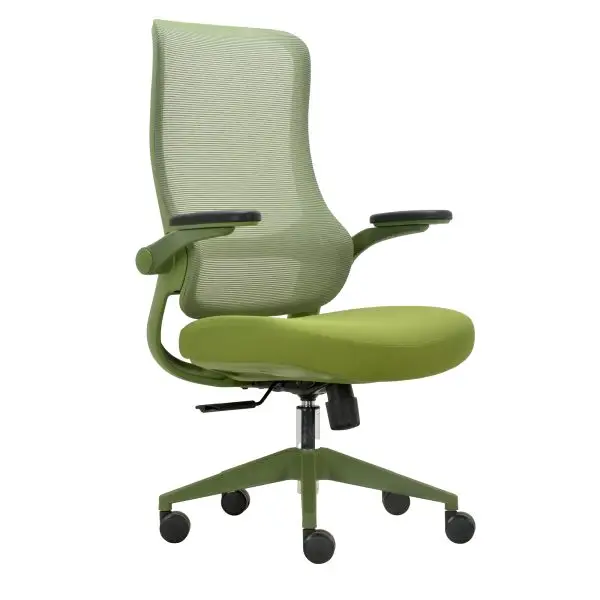 Seduta operativa ergonomica Aurora c/braccioli regolabili verde Unisit