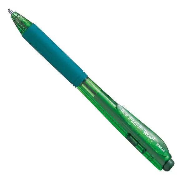 Penna a sfera a scatto Feel It Wow! - punta 1,0 mm - verde - Pentel