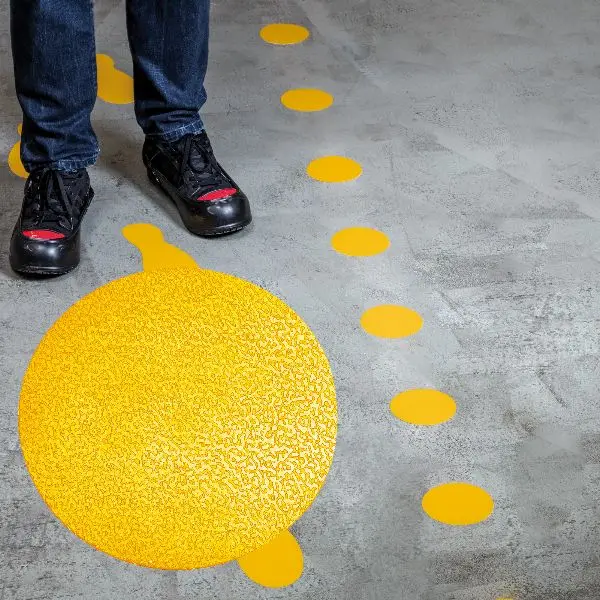 Adesivo da terra - "punto"- diametro 10 cm - Durable - conf. 10 pezzi