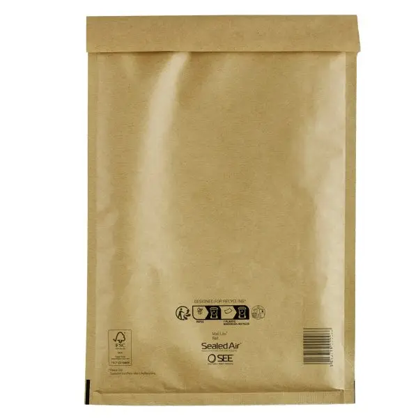Busta imbottita Mail Lite Gold - D (18 x 26 cm) - avana - Sealed Air - conf. 10 pezzi