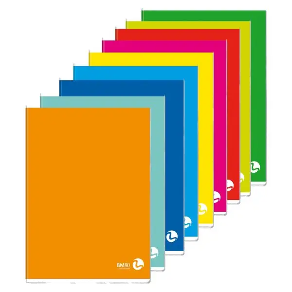 Maxiquaderno Color 80 Basic - A4 -  5mm c/margine - 80 fogli - 80gr - BM