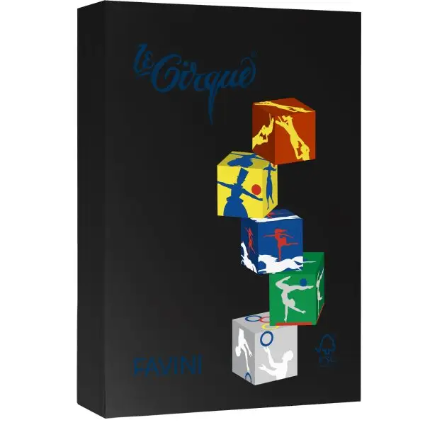 Carta Le Cirque - A4 - 160 gr - nero 400 - Favini - conf. 250 fogli