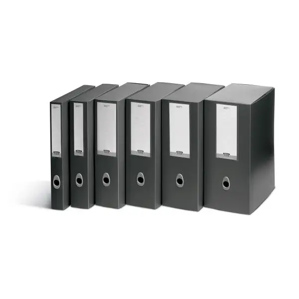 Scatola progetto Plus Vip - 34,5 x 24,5 cm - dorso 10 cm - grigio antracite - Fellowes
