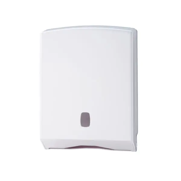 Distributore asciugamani piegati C/Z/M/V Basica - 27,8 x 12,8 x 38 cm - bianco/grigio - Medial