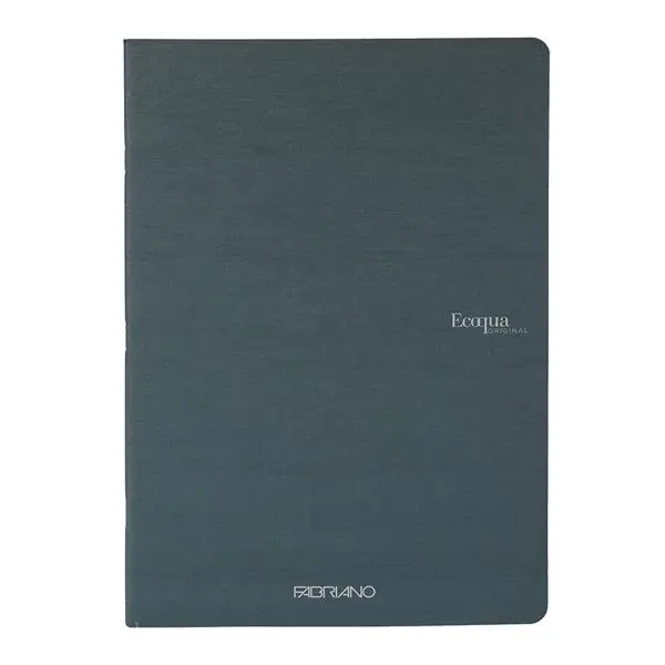 Maxiquaderno Ecoqua original PM - A4 - 1 rigo - 40 fogli - 90gr - antracite - Fabriano