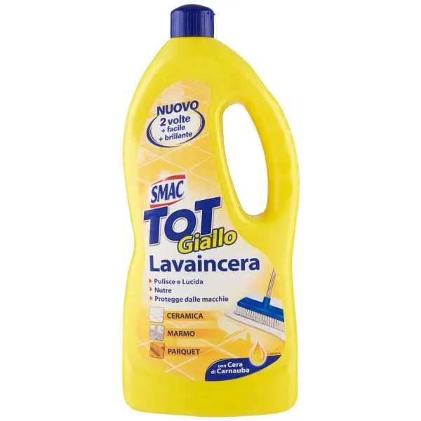 Smac Tot Giallo Lavaincera per pavimenti - cera di Carnauba - 1 L - Smac