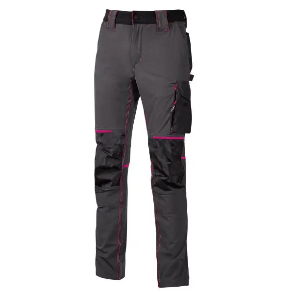 Pantaloni da donna Atom Lady - taglia S - grigio/fucsia - U-Power
