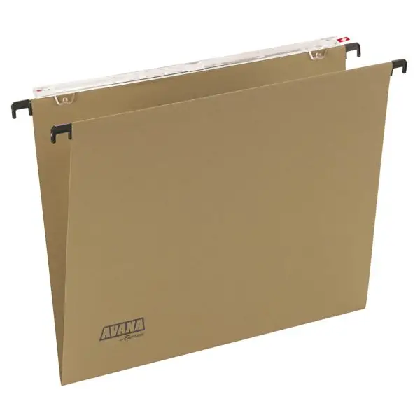 Cartella sospesa Avana - cassetto - interasse 33 cm - fondo V - 31,3 x 24,5 cm - avana - Bertesi