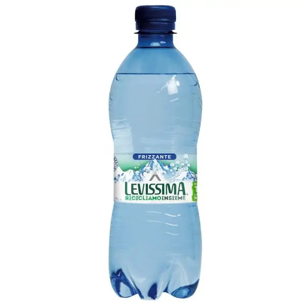 Acqua frizzante - PET 100% riciclabile - bottiglia da 500 ml - Levissima