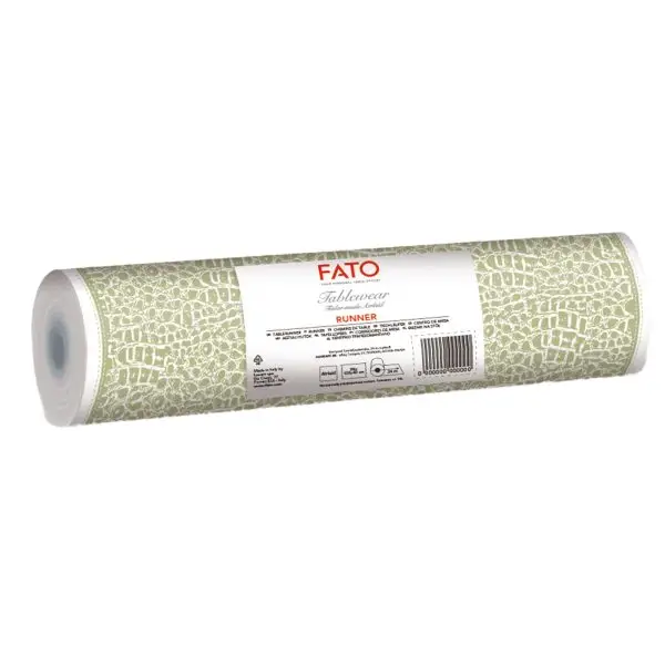 Runner linea AirLaid - 0,40 x 24 mt - Croc Skin salvia - Fato