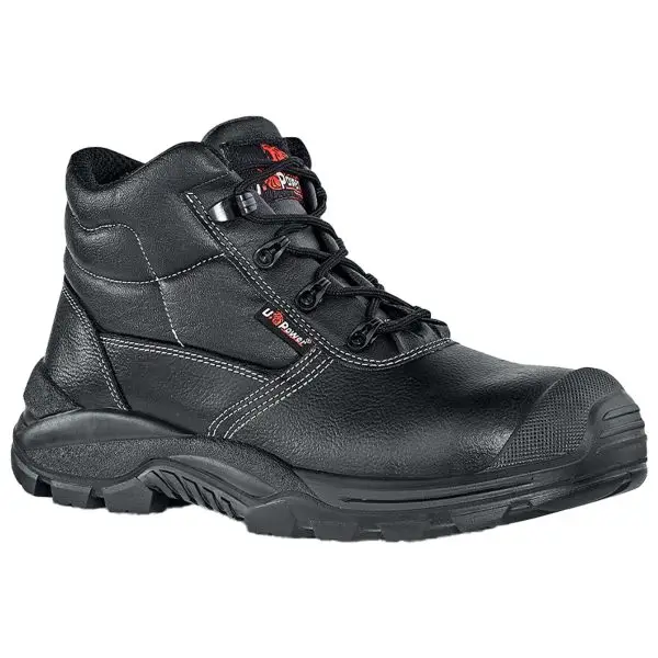 Calzatura di sicurezza Texas UK S3 SRC Rock&roll - pelle grana mina idrorepellente - numero 46 - nero - U-Power