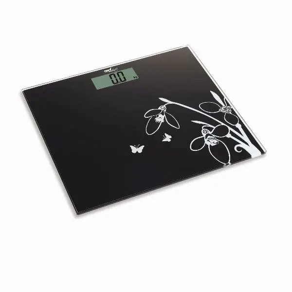 Bilancia elettronica Pesapersone - 26 x 30 x 1,7 cm - capacità massima 150 kg - nero - Melchioni family