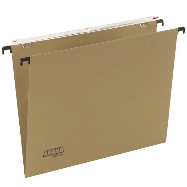 Cartella sospesa Avana - cassetto - interasse 39 cm - fondo V - 37 x 24,5 cm - avana - Bertesi