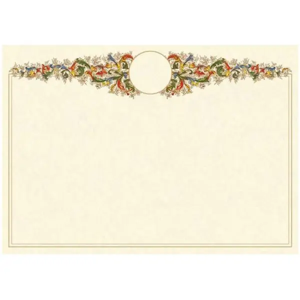 Diplomi in pergamena - stampa offset - A4 - 160 gr - avorio - Kartos - conf. 10 pezzi
