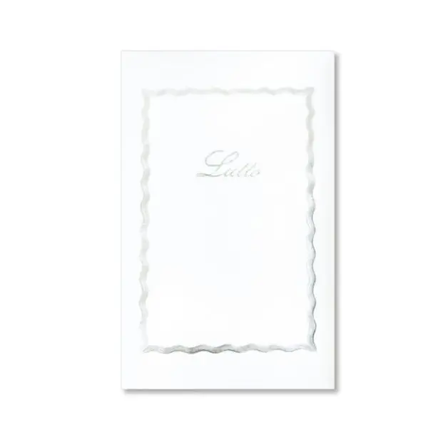 Taschetta 10 biglietti + 10 buste - Lutto - 9 x 14 cm - bianco - Rex Sadoch