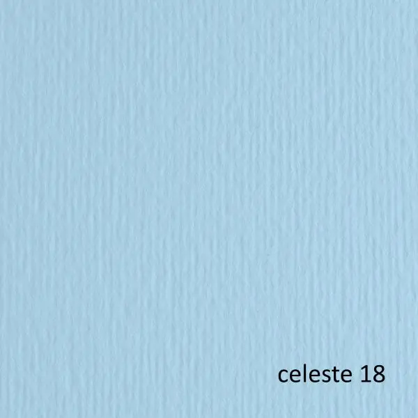 Cartoncino Elle Erre - 50 x 70 cm - 220 gr - celeste 118 - Fabriano - blister 20 fogli