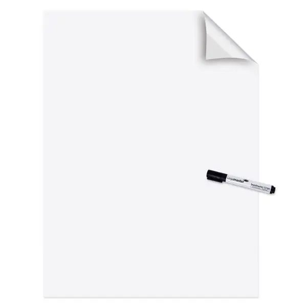 Fogli elettrostatici Magic Chart - 60 x 80 cm - bianco lucido - Legamaster - rotolo da 25 pezzi
