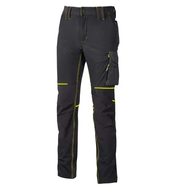 Pantalone da donna World - taglia XL - grigio/giallo - U-Power