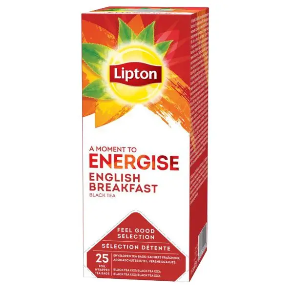 Tè English breakfast - Feel Good Selection - in filtro - Lipton - conf. 25 pezzi