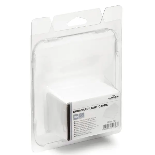 Tessere bianche per stampante Duracard ID 300 - spessore 0,5 mm - 54 x 86 mm - Durable - conf. 100 pezzi