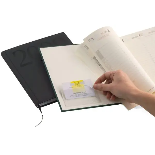 Portabiglietti da visita Eticard T - autoadesivi - PVC - 5,5 x 9 cm - trasparente - Sei Rota - conf. 10 pezzi