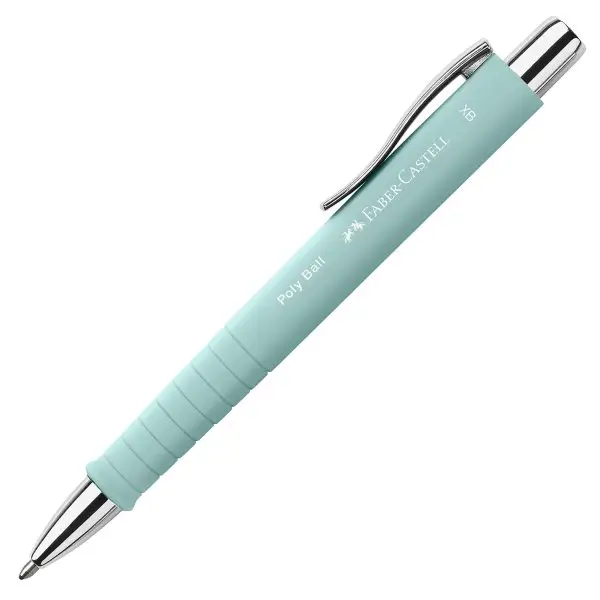 Penna a sfera a scatto Poly Ball Urban - punta 0,7 mm - fusto caribic blue - Faber-Castell