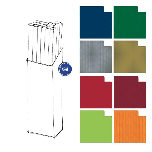 Rotolo carta regalo Ecocolor - 3 x 1 m - colori assortiti - Rex Sadoch