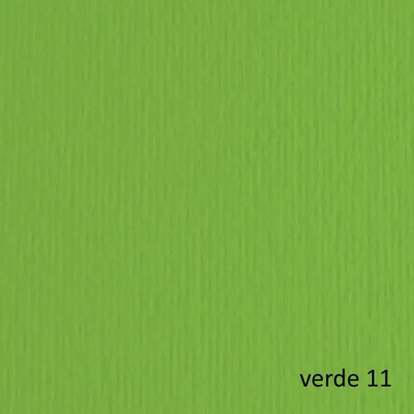 Cartoncino Elle Erre - 50 x 70 cm - 220 gr - verde 111 - Fabriano - blister 20 fogli