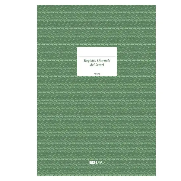 Registro giornale lavori - 31 x 21cm - 47pg - numerate - Edipro