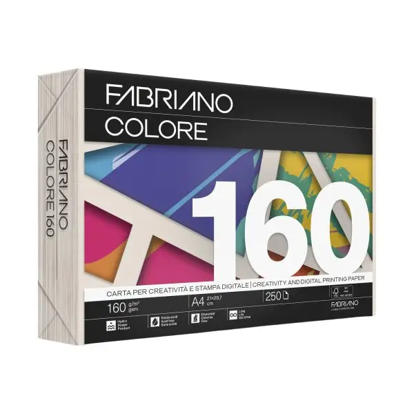 FabrianoColore - A4 - 160 gr - colori tenui avorio - Fabriano - conf. 250 fogli