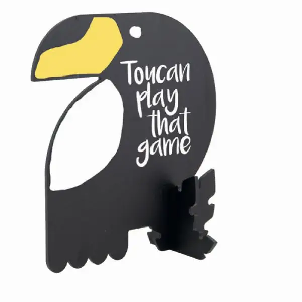 Lavagna Silhouette - forma tucano - 16 x 13,8 x 7,4 cm - nero - Securit