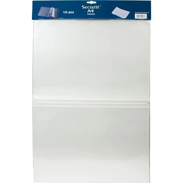 Inserto doppio per portamenù (Trendy, Design, Rio, Royal) - A4 - Securit - set 10 pezzi