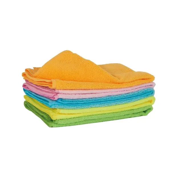 Panno in microfibra - multiuso - 40x40 cm - colori assortiti - Blu Dimora - conf. 5 pezzi