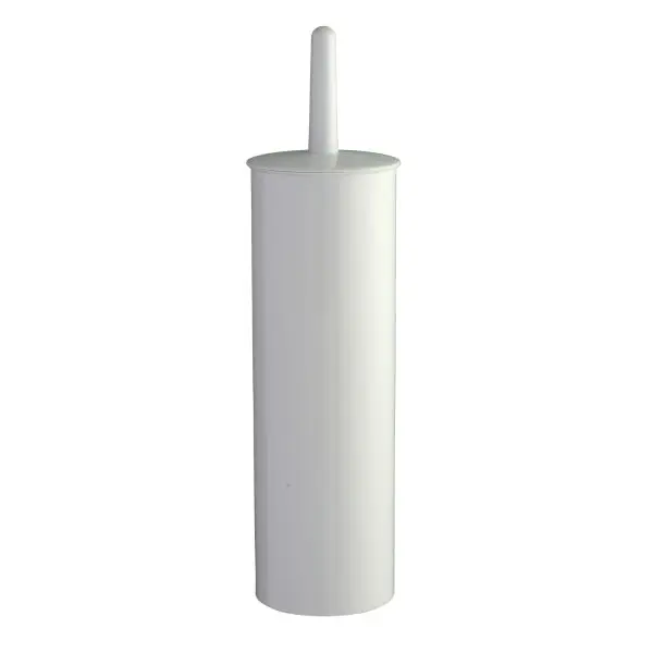 Portascopino WC Basica - da terra - ABS - diametro 10,3 cm - altezza 39,5 cm - bianco - Medial