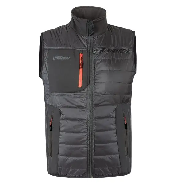 Gilet Wall - taglia XL - PL - grigio/arancio - U-Power