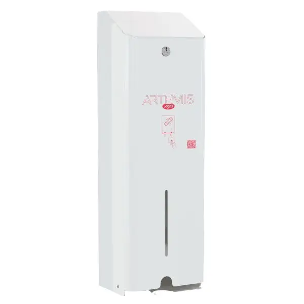 Dispenser assorbenti Artemis - 1 colonna - metallo verniciato - bianco - Mar Plast