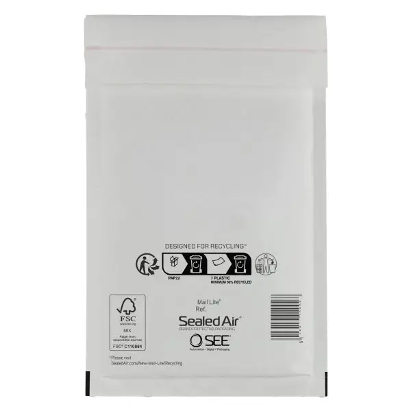 Busta imbottita Mail Lite - D (18 x 26 cm) - bianco - Sealed Air - conf. 10 pezzi