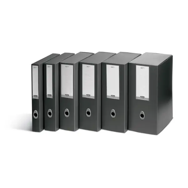Scatola progetto Plus Vip - 34,5 x 24,5 cm - dorso 6 cm - grigio antracite - Fellowes