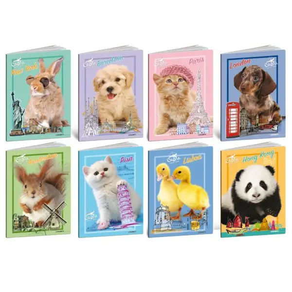 Maxiquaderno City Pet  - A4 - 4 mm - 21 fogli - 80 gr - Blasetti