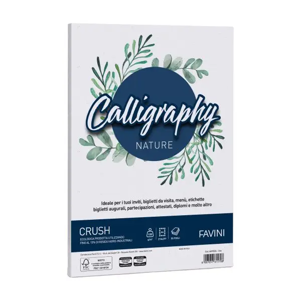 Carta Calligraphy Nature Crush - A4 - 120 gr - uva - Favini - conf. 50 fogli