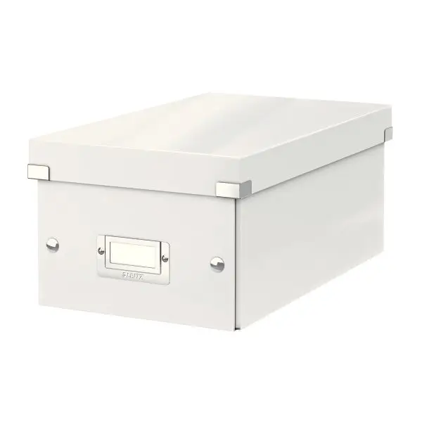Scatola archivio Click & Store - per DVD - 20,6 x 14,7 x 35,2 cm - bianco - Leitz