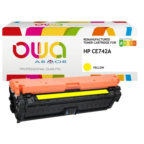 Armor - Toner Compatibile per Hp CE742A - Giallo - 7.300 pag