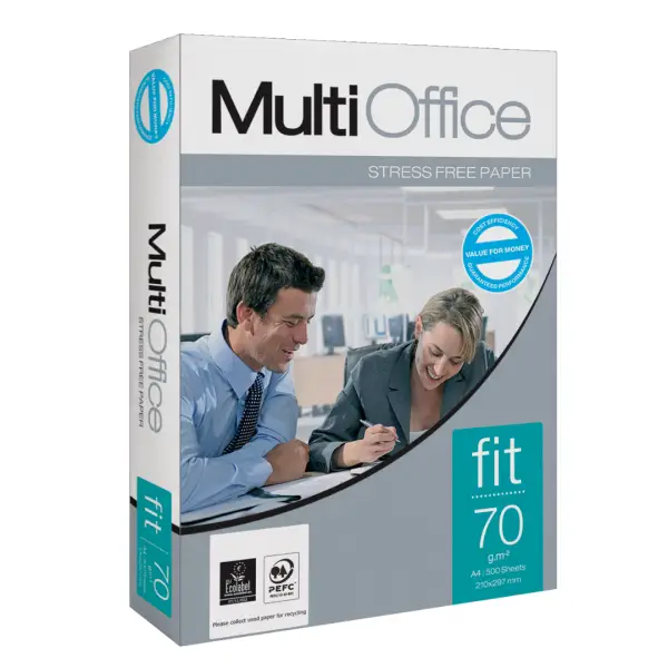 FIT70 - CARTA MULTIOFFICE - A4 - 70GR - BIANCO - CONF. 500 FOGLI