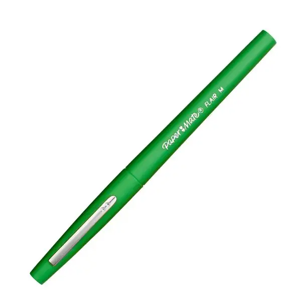 Pennarello Flair Nylon - punta feltro - 1,10mm - verde - Papermate